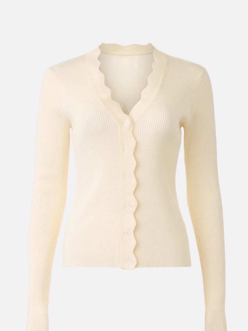 Bliss scallop edge cardigan